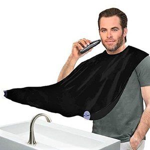 Assured For Men Beard Trimming Shaving Cape Catches Hair Waterproof NEW open